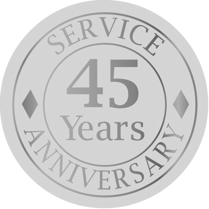 45 Year Of Service